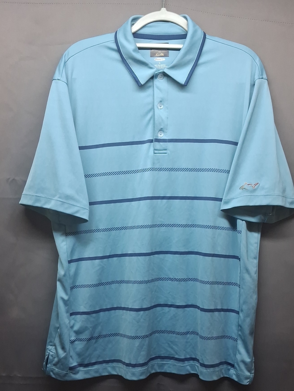 Greg Norman For Tasso Ella Performance Golf Pro Polo Mens LARGE